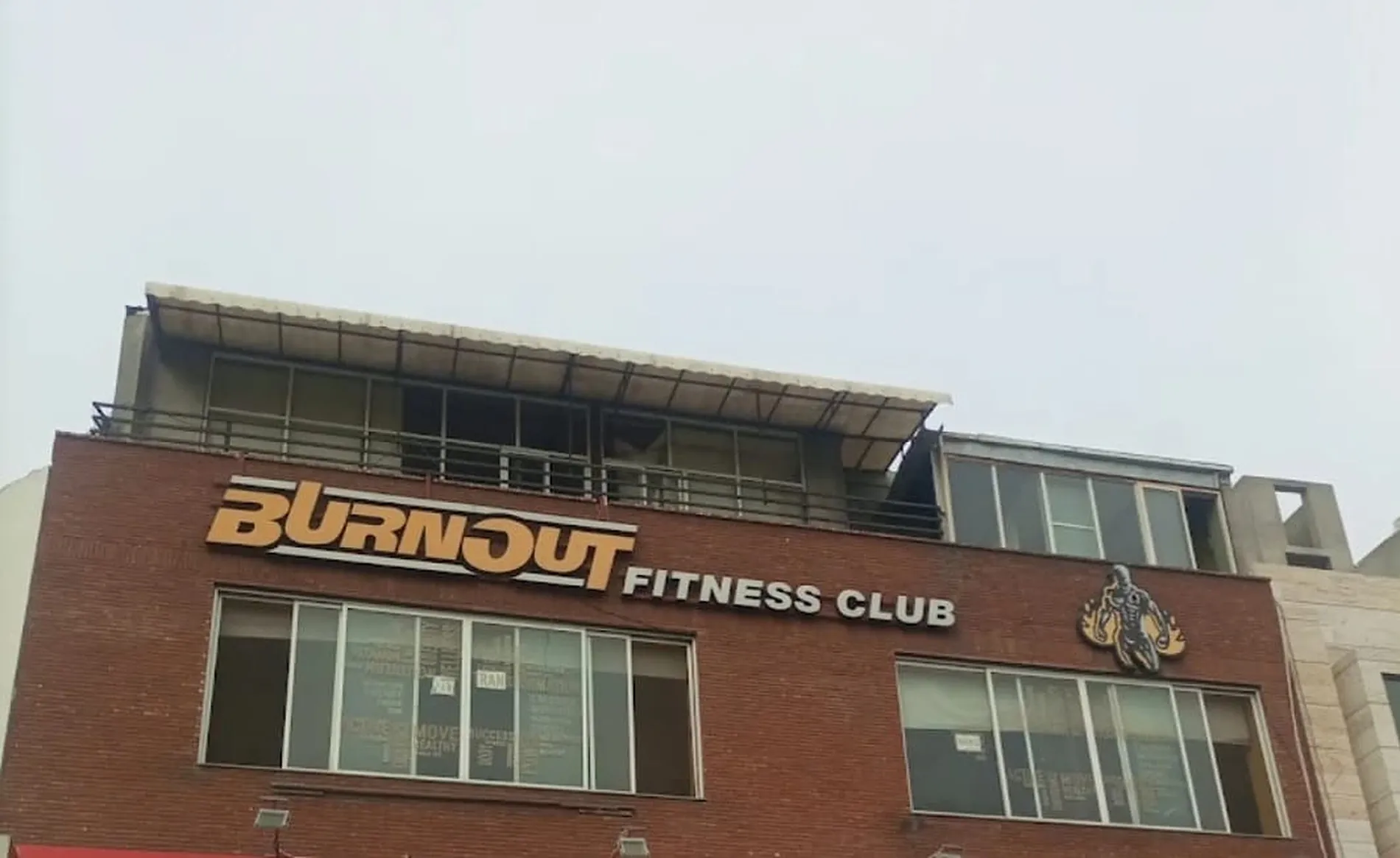 Burnout Fitness Club façade, Valencia Town, Lahore