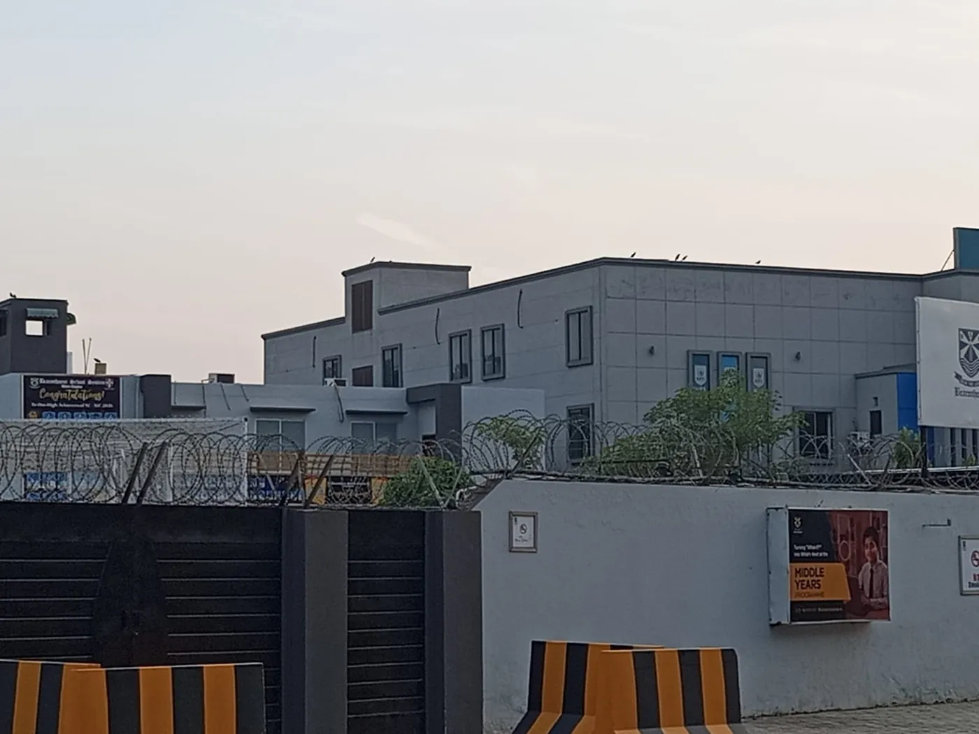 Gate and academic building